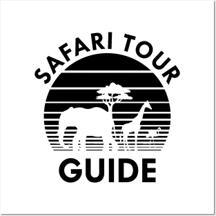 Safari Tour Guide Posters and Art